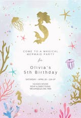 Under the Sea - Invitación De Cumpleaños